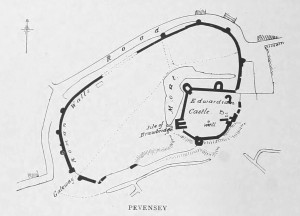 Pevensey Castle Plan